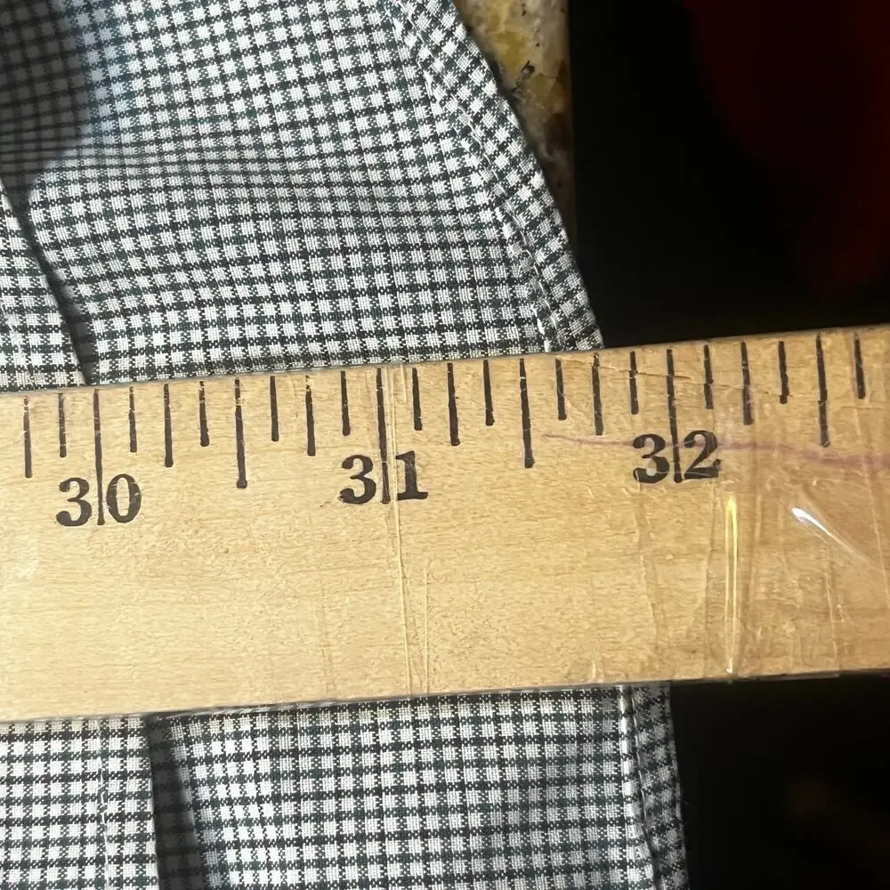 Ralph Lauren Custom Fit Button Down Shirt Blue‎ Gingham Long Sleeve Men’s XXL